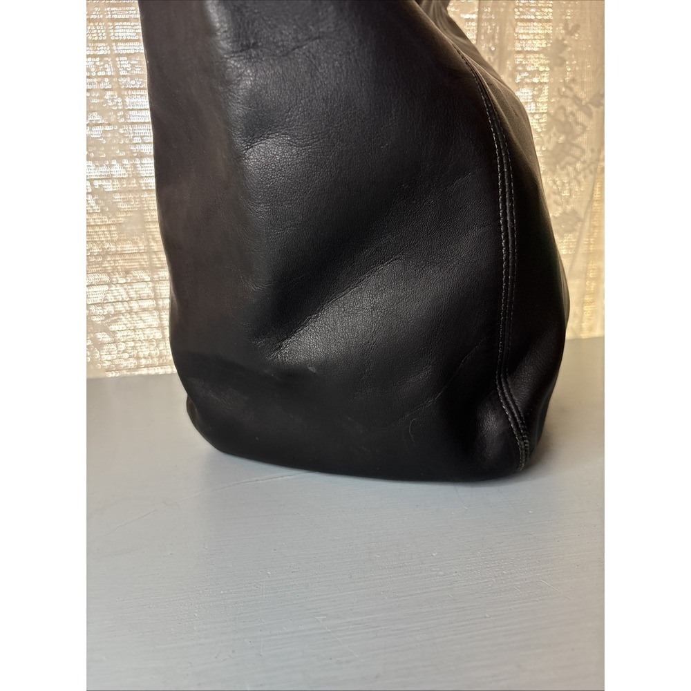 Vintage COACH Black Leather, Soho Duffle Tote Bag, Large, 4082 90s USA - Picture 7 of 16